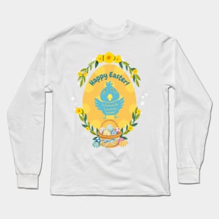 Happy Easter Bird/Bluebird Long Sleeve T-Shirt